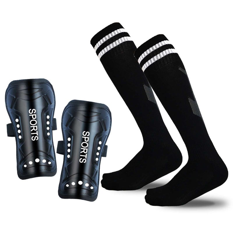 Mypre Soccer Shin Guards Pads with Socks Gear for Soccer 3,4,5 Year Old and Up Little Girls Boys Kids Child Youth Toddler Teenagers - Image 1